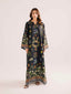 Black Bloom Kaftan