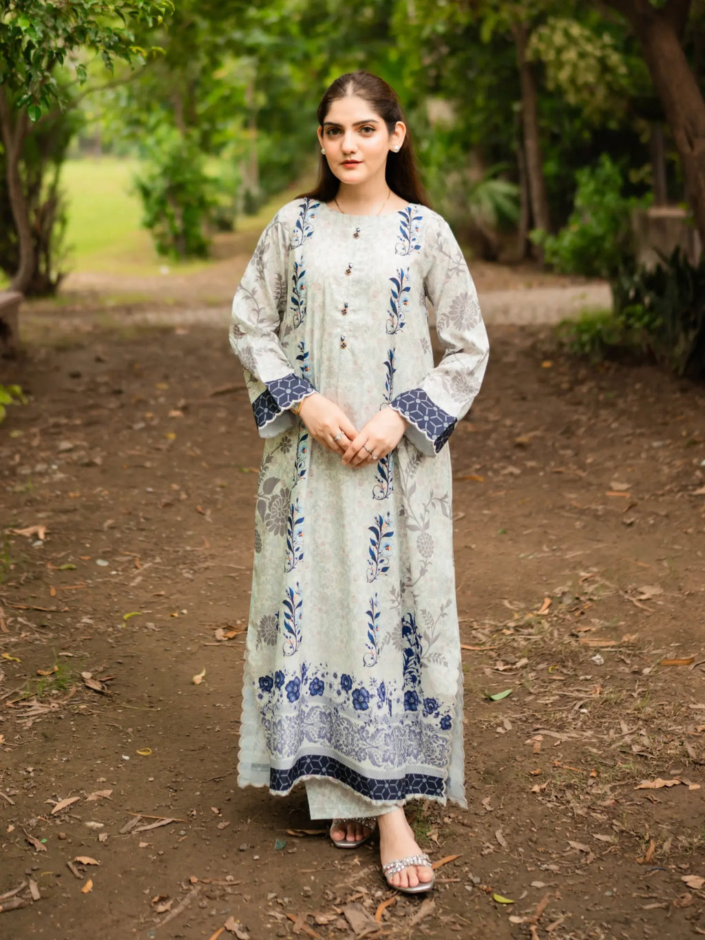 Azure Bloom Kaftan