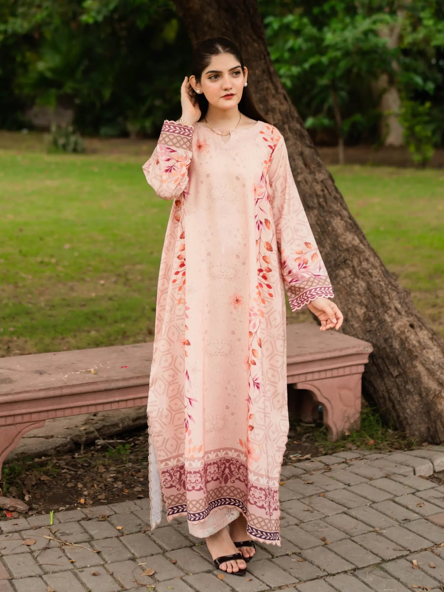Blush Petal Kaftan Secondary image