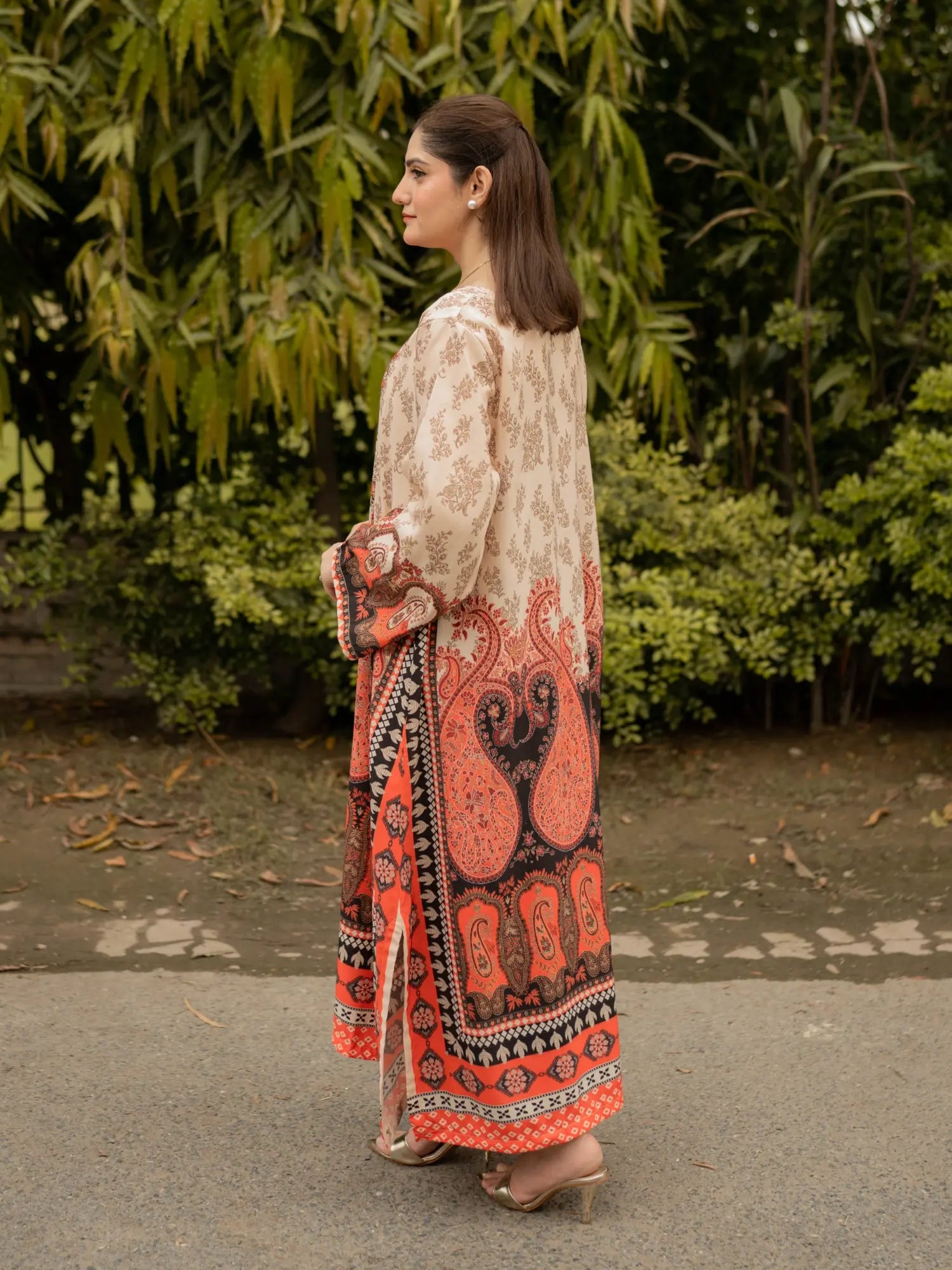 Amber Paisley Kaftan Secondary image