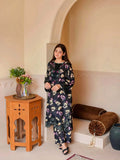Midnight Floral 2-Piece Suit
