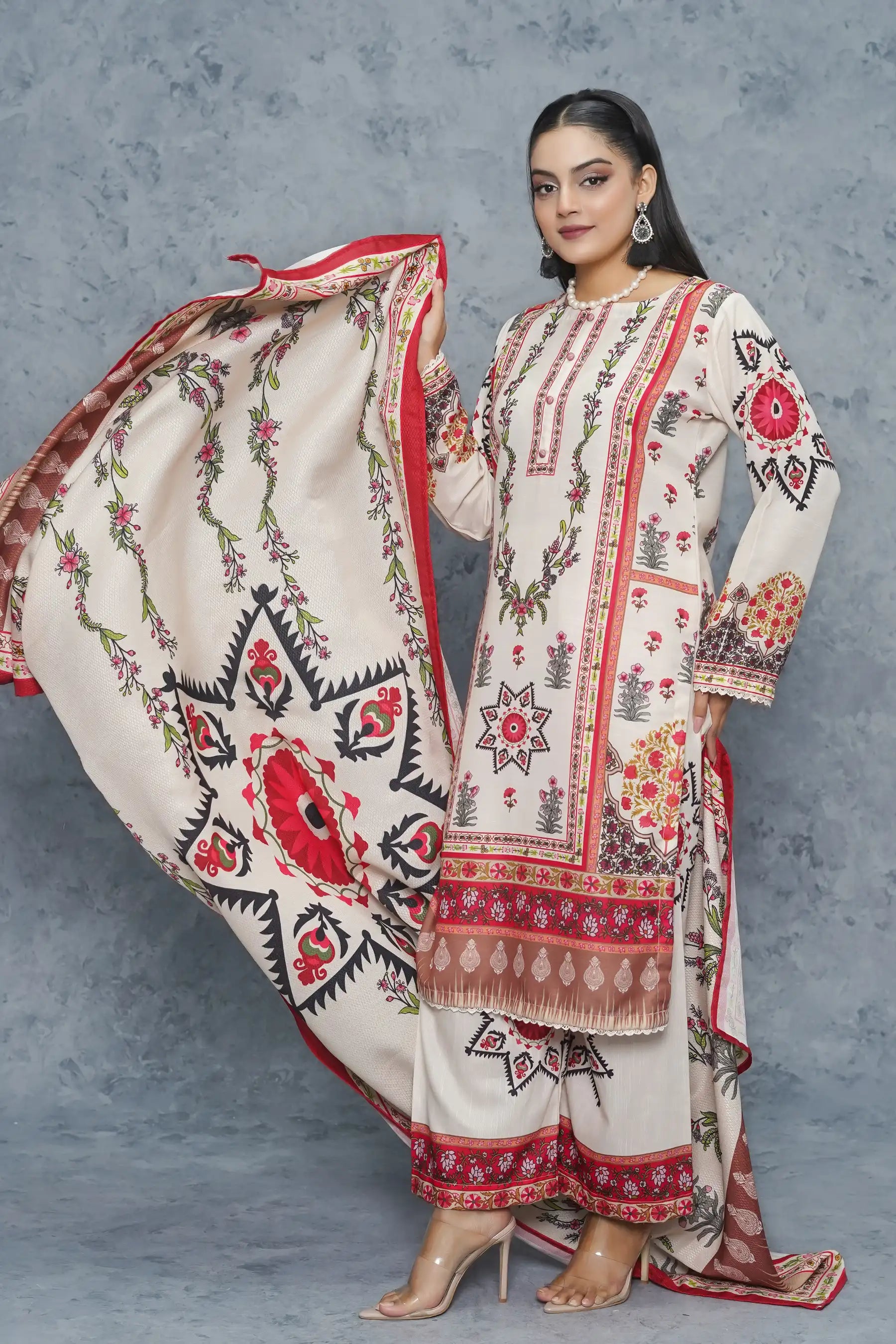Charizma 3Piece Stitched Suit