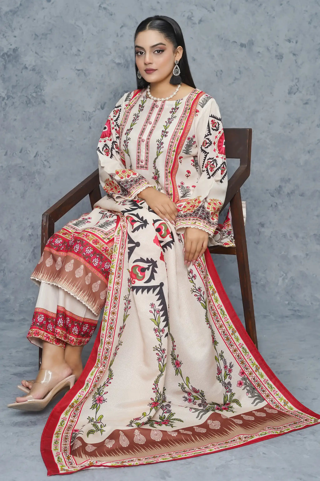 Charizma 3Piece Stitched Suit