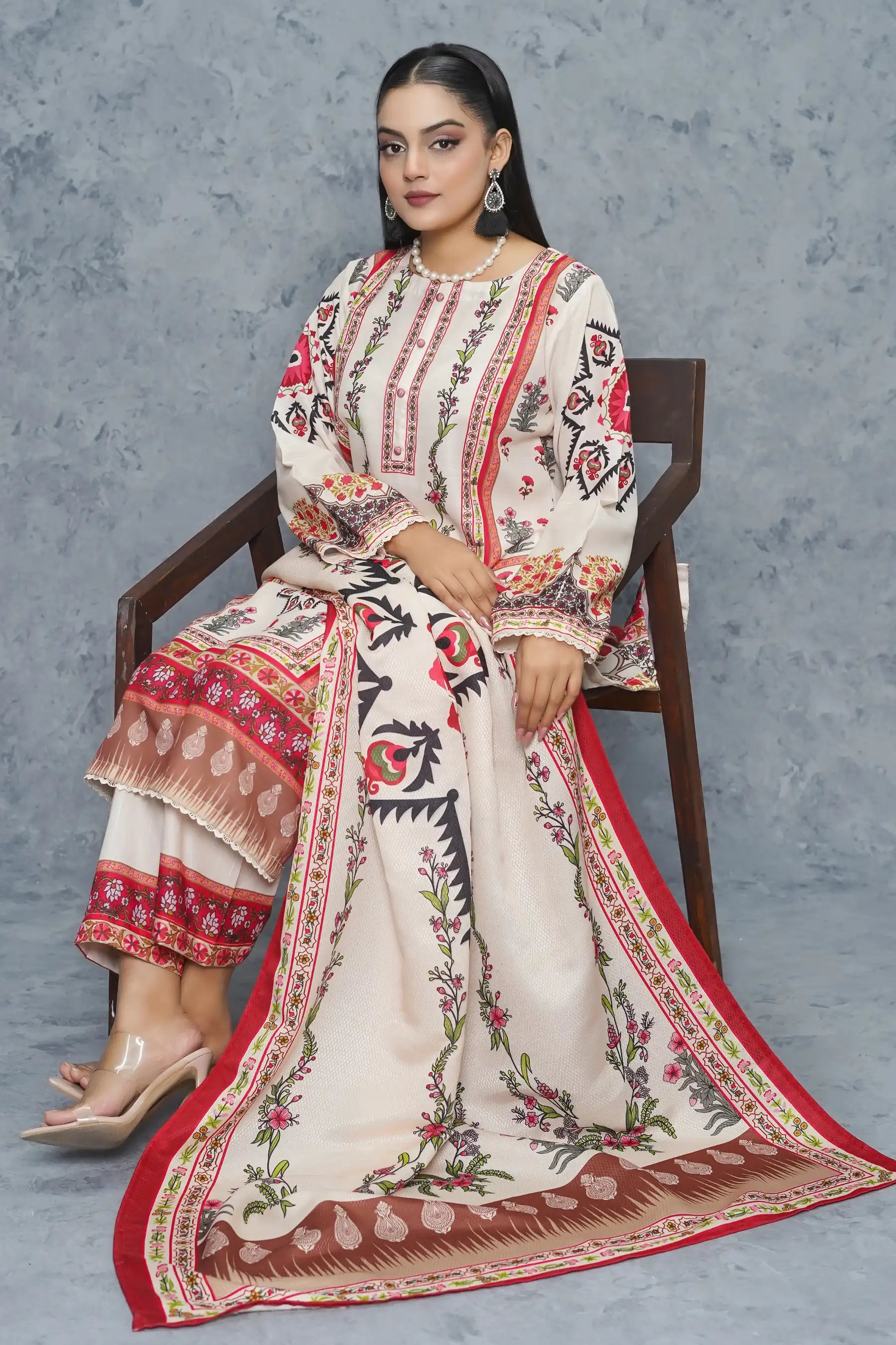 Charizma 3Piece Stitched Suit