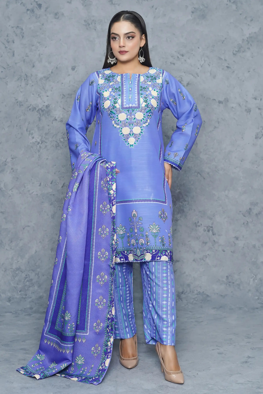 Dhanak 3Piece Stitched Suit