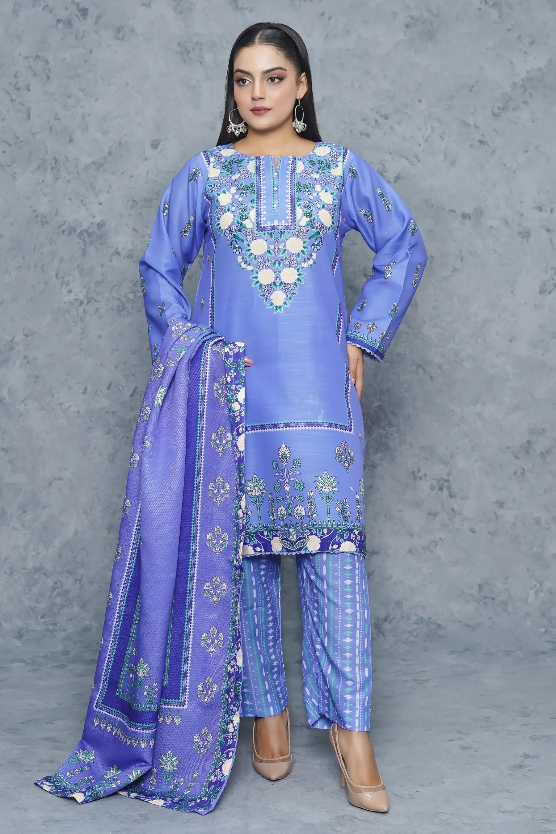 Dhanak 3Piece Stitched Suit