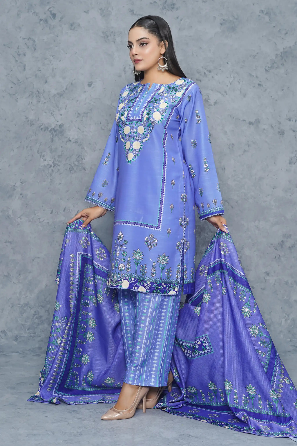 Dhanak 3Piece Stitched Suit