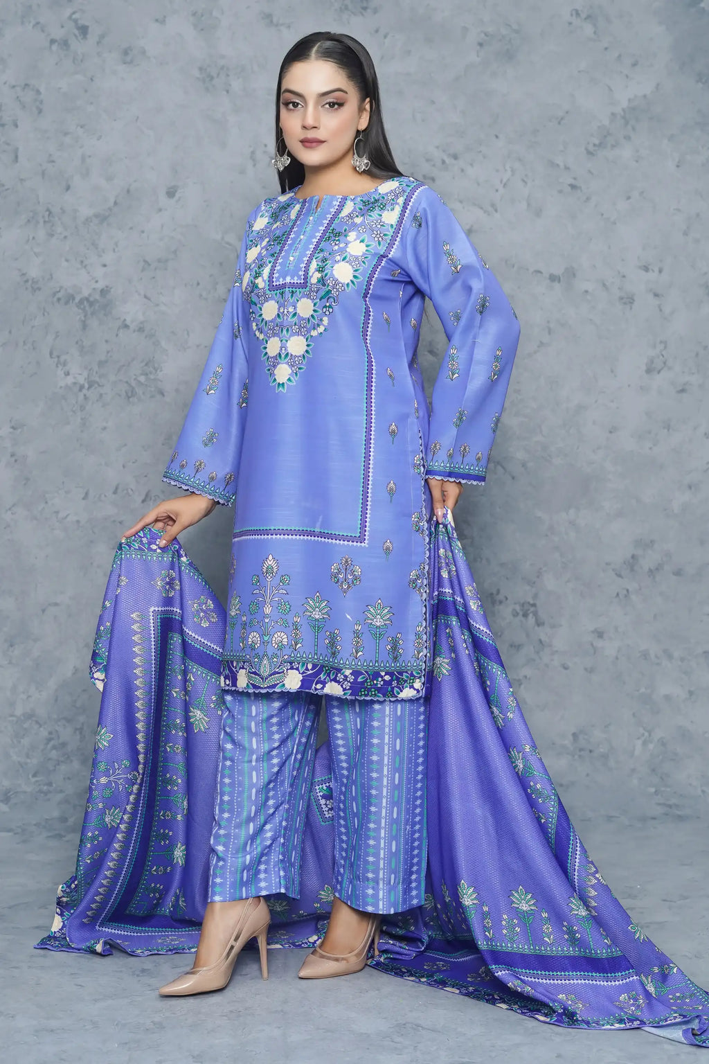 Dhanak 3Piece Stitched Suit