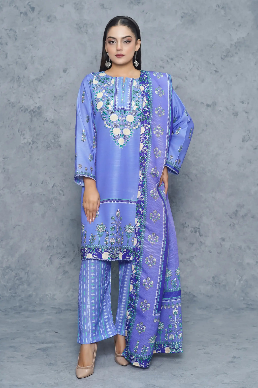 Dhanak 3Piece Stitched Suit
