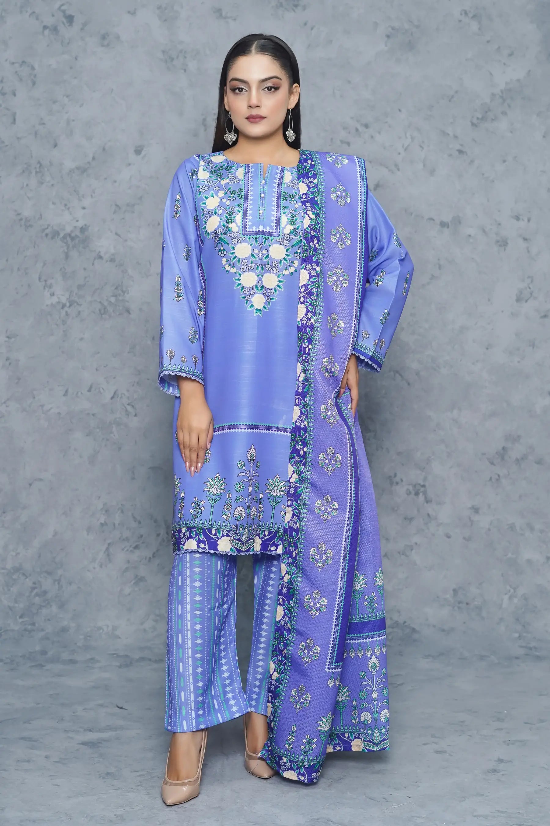 Dhanak 3Piece Stitched Suit