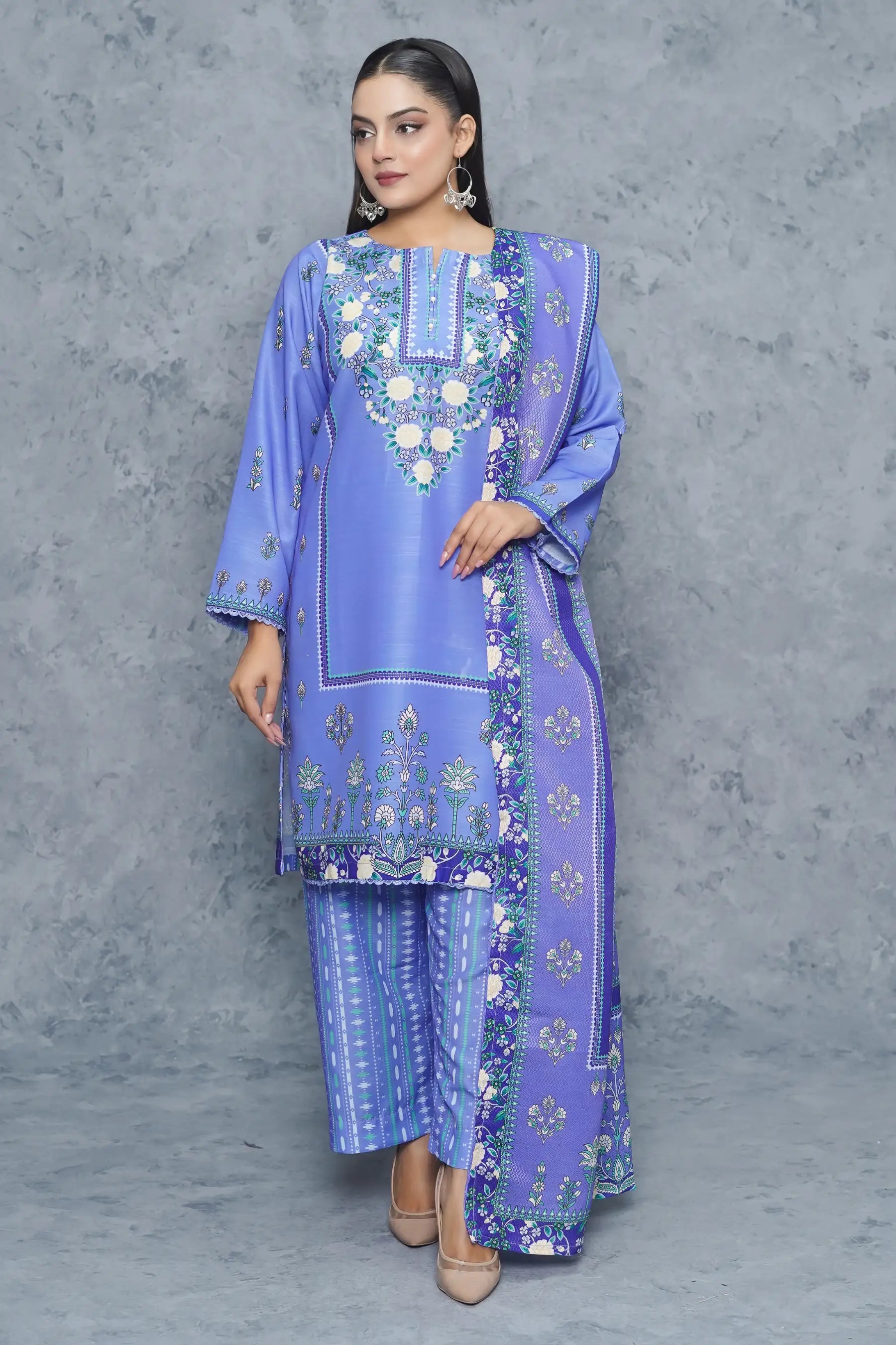 Dhanak 3Piece Stitched Suit
