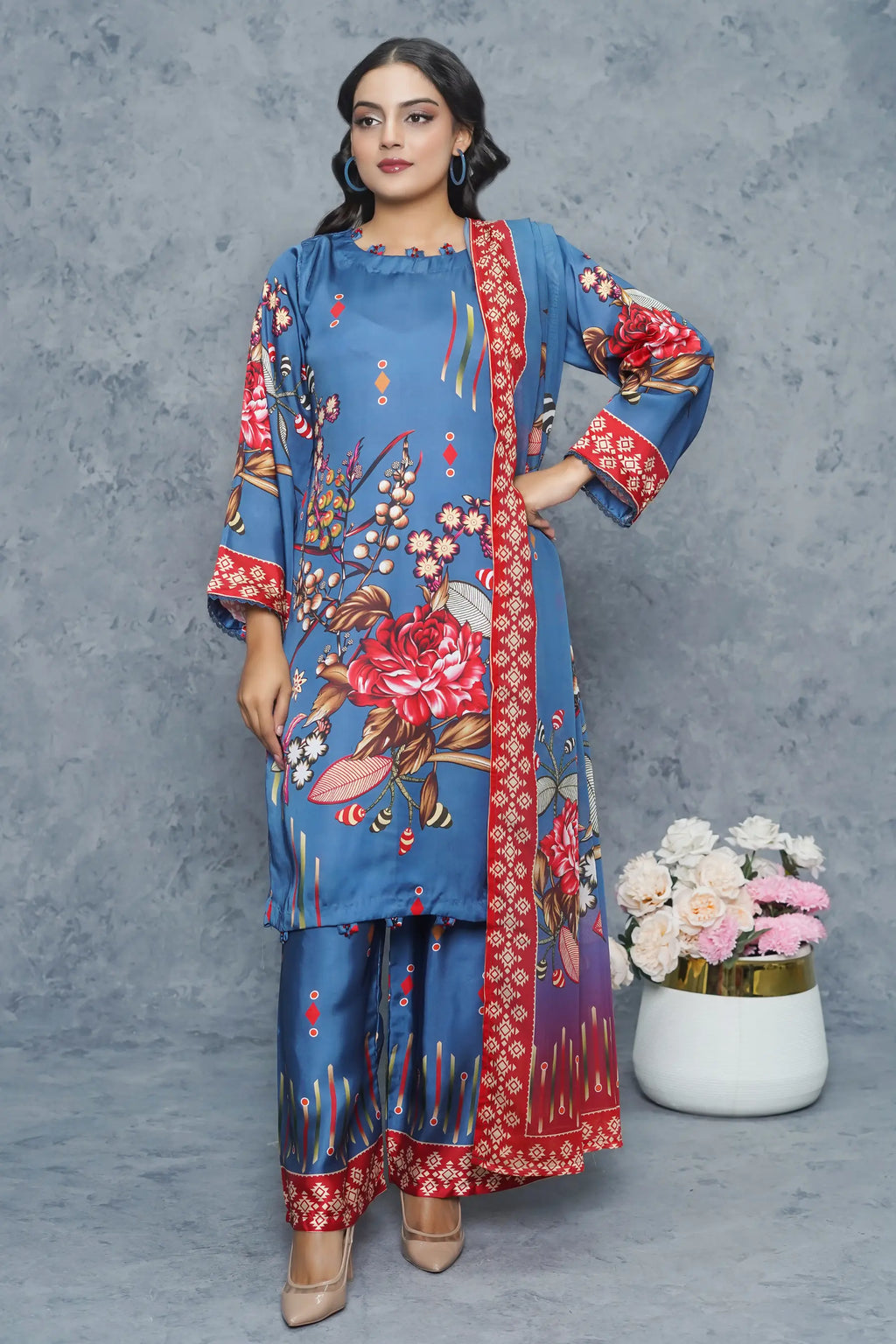 Izel 3Piece Stitched Suit