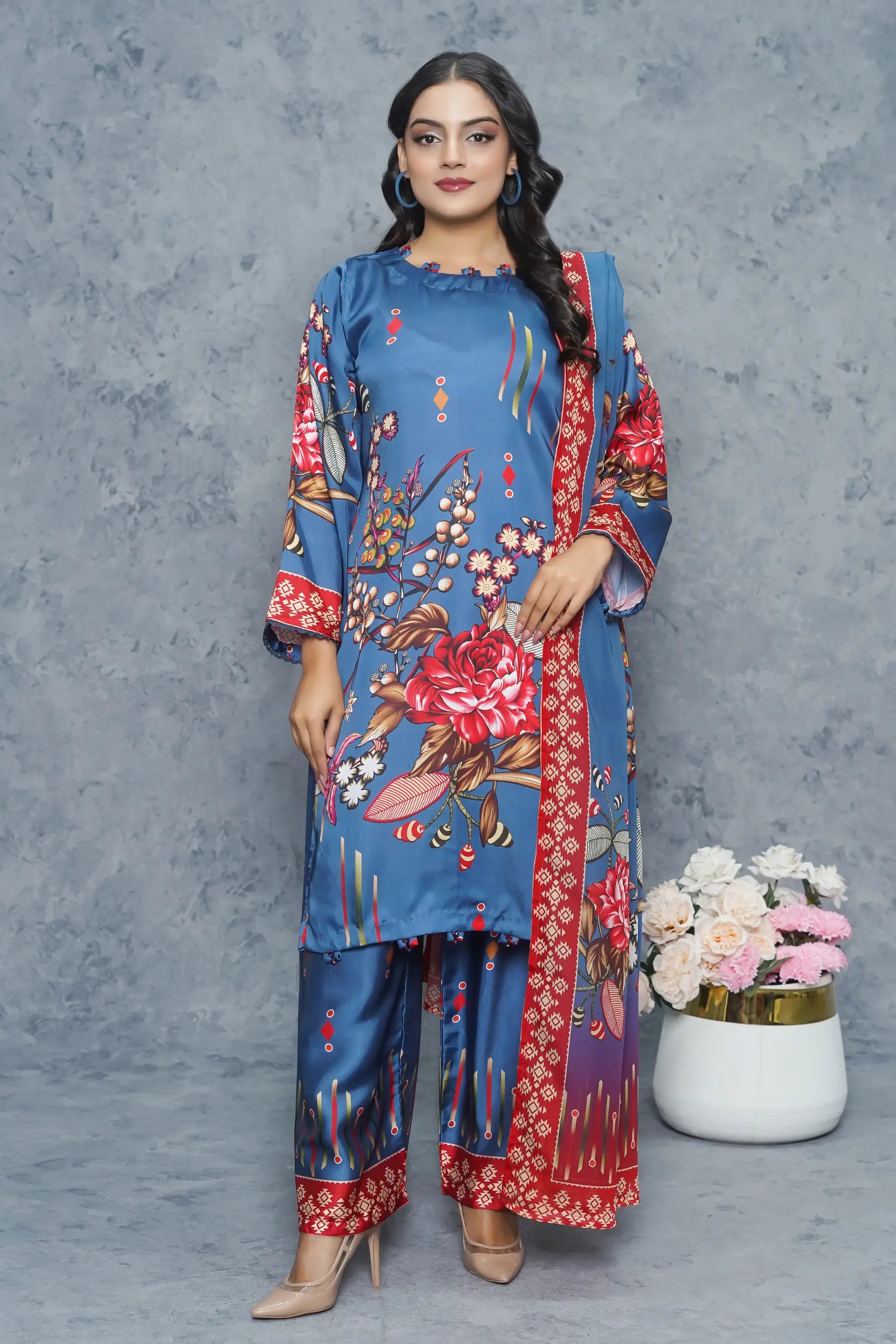 Izel 3Piece Stitched Suit