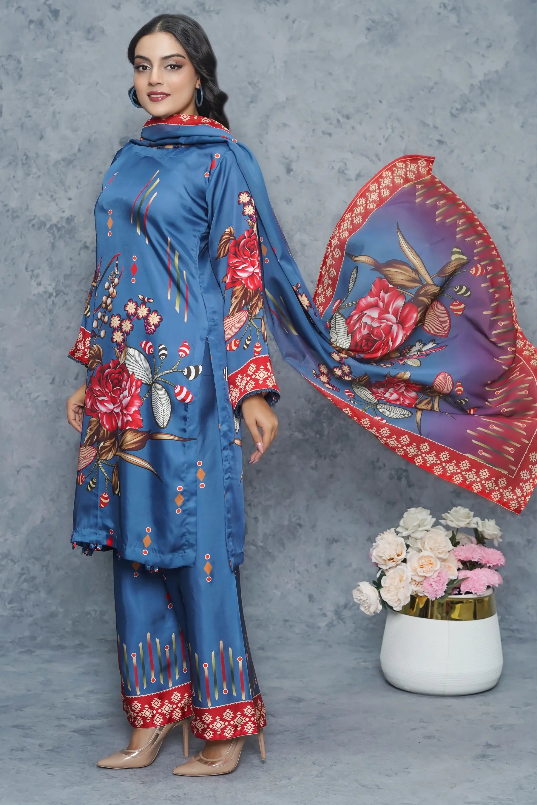 Izel 3Piece Stitched Suit