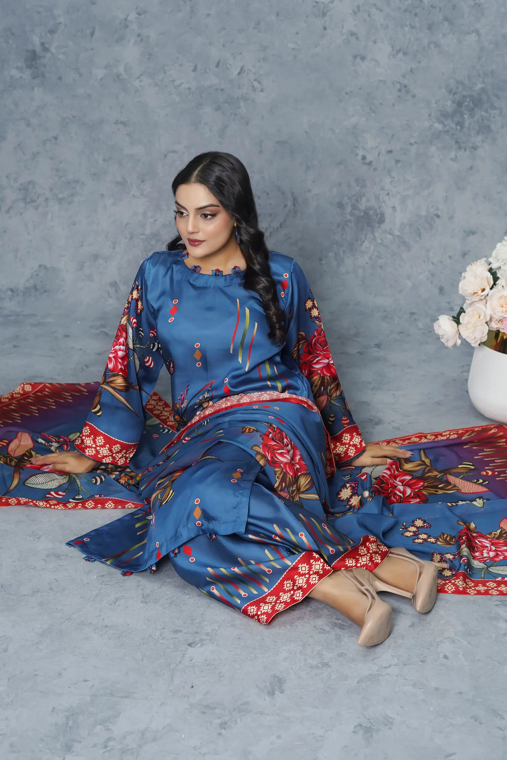 Izel 3Piece Stitched Suit