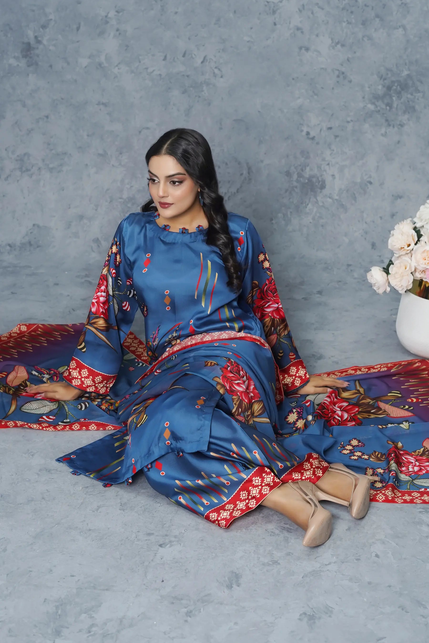 Izel 3Piece Stitched Suit