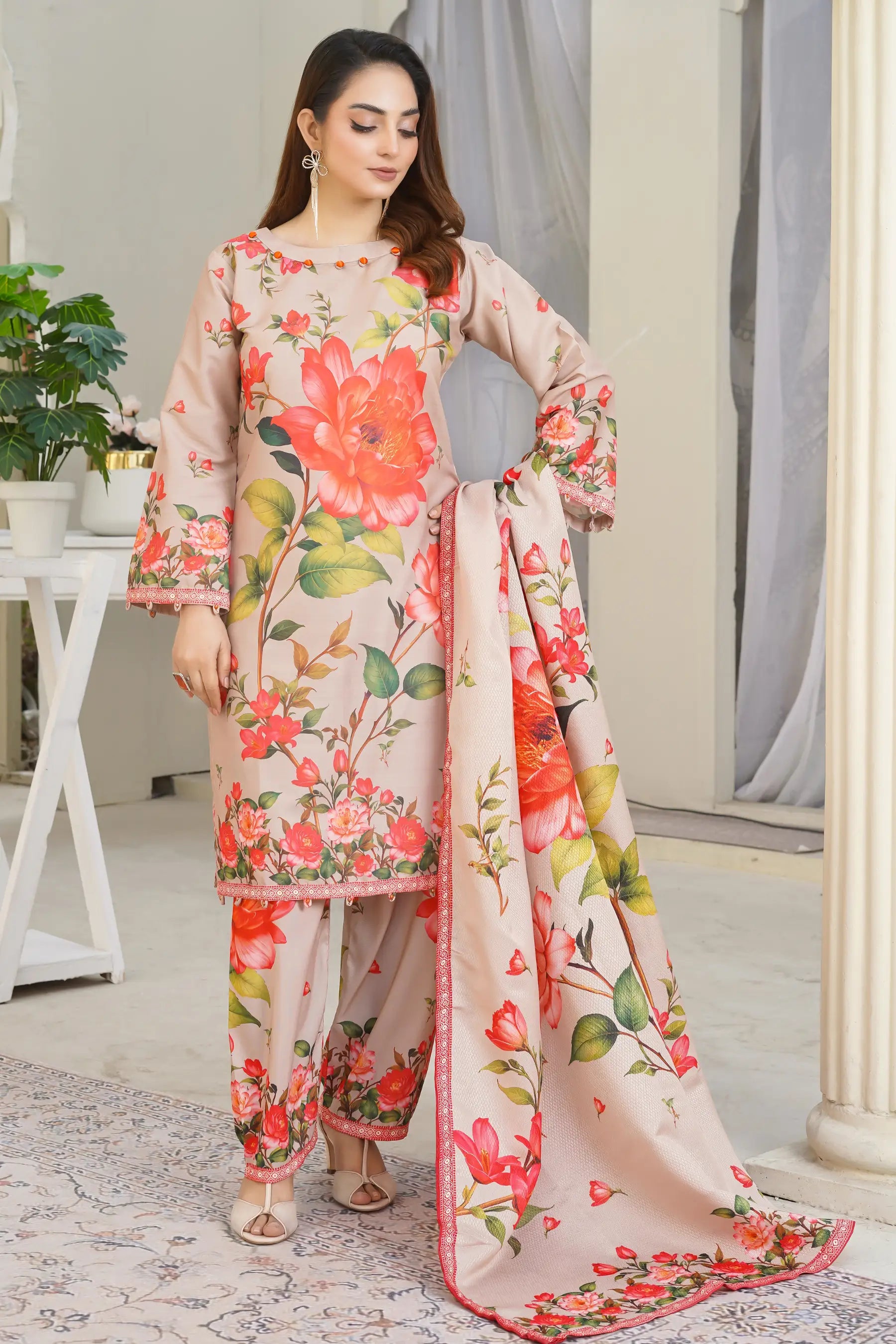 Jazmin 3Piece Stitched Suit