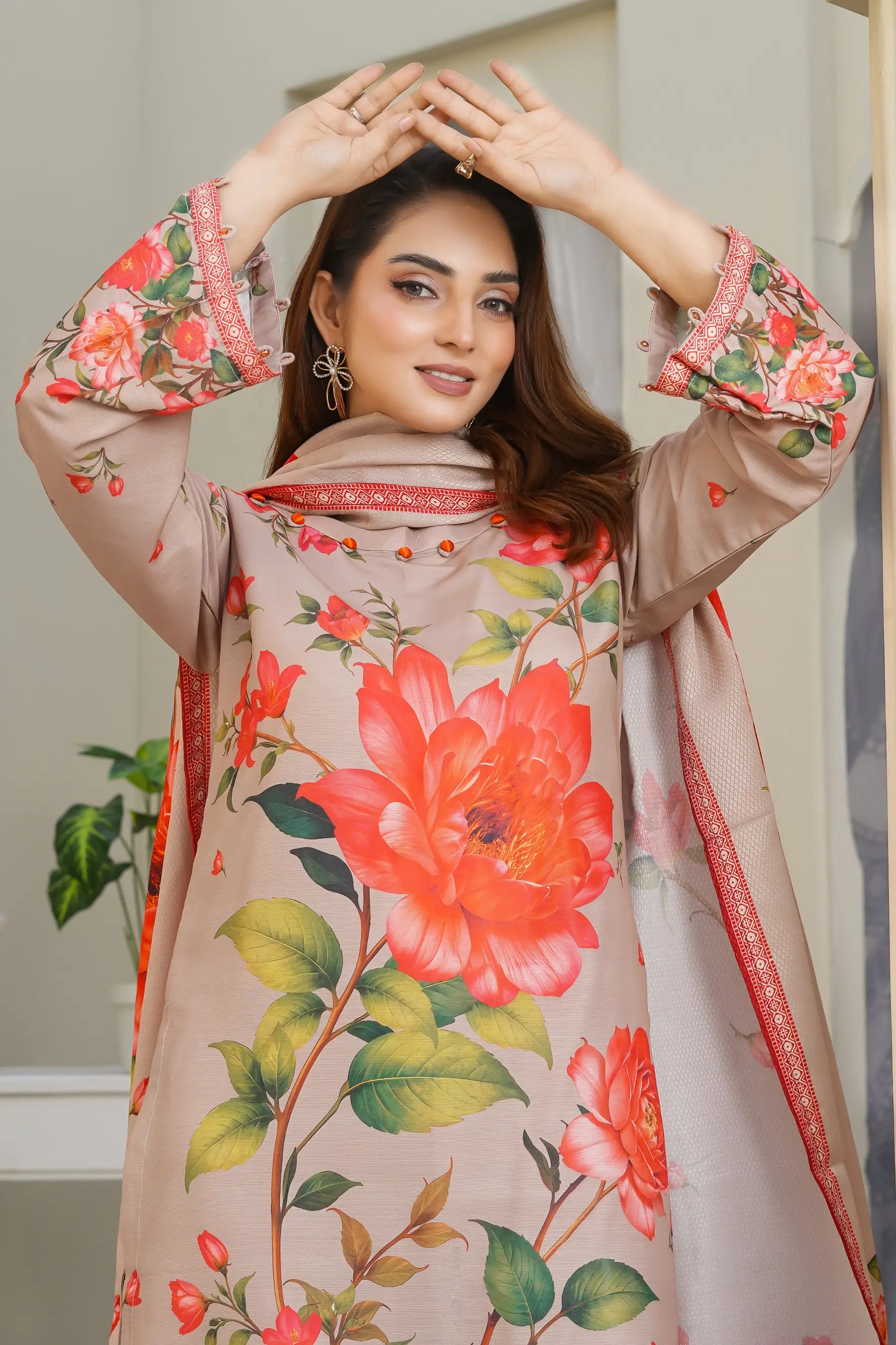 Jazmin 3Piece Stitched Suit