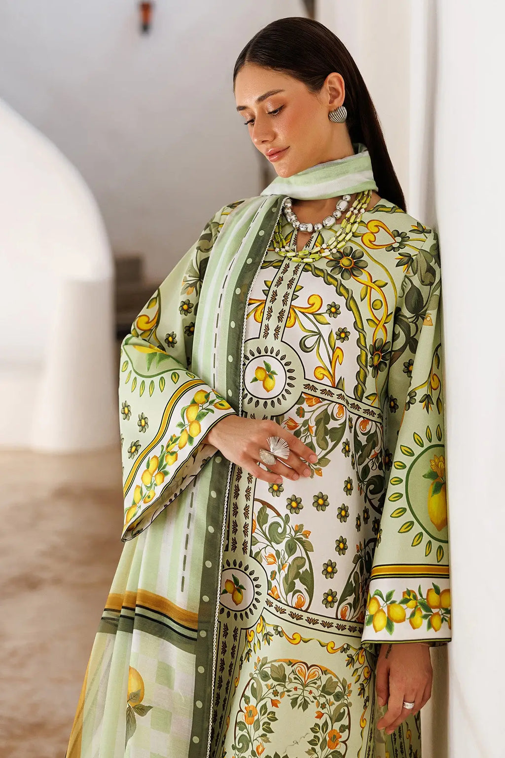 Lush Lime 3Piece Stitched