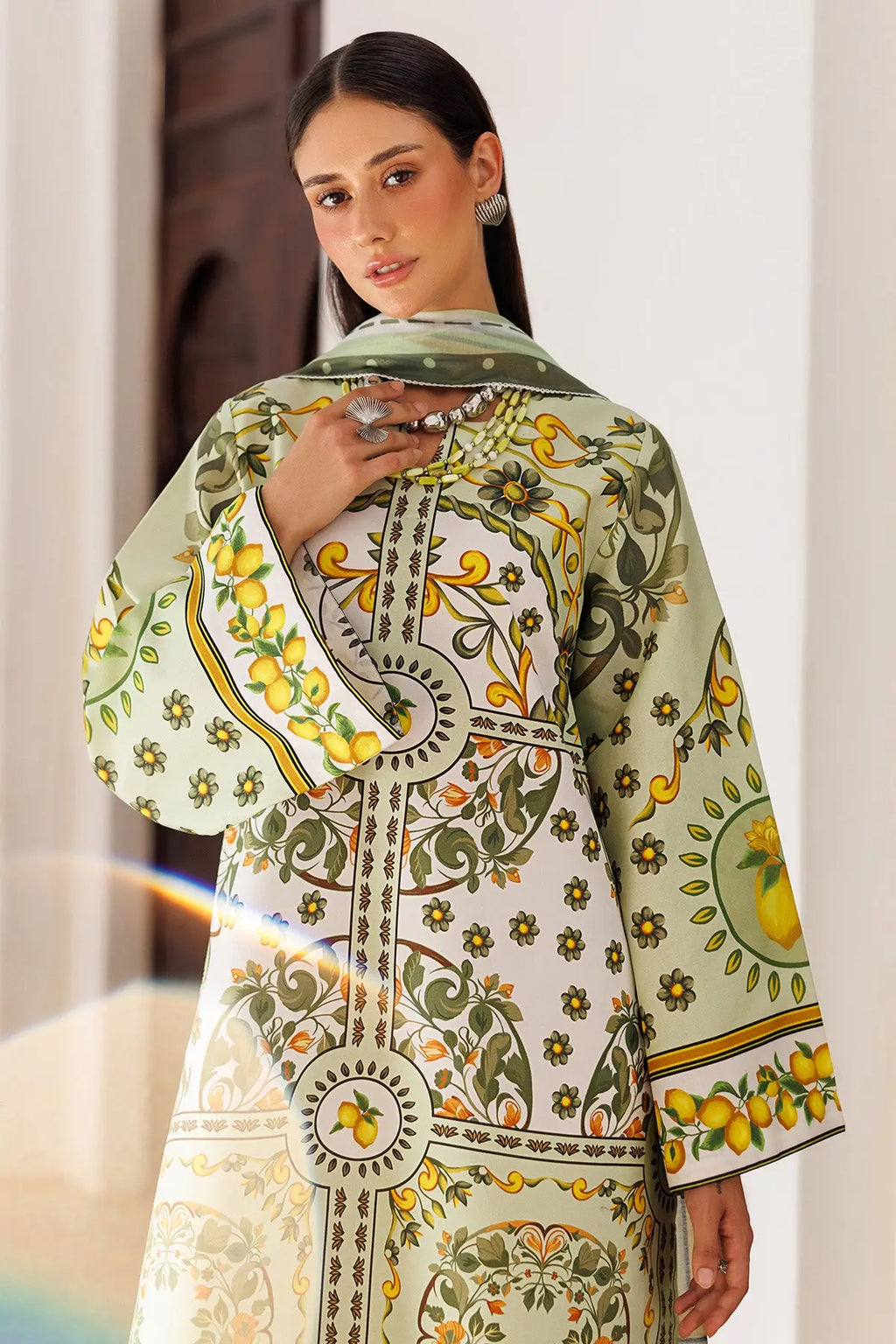 Lush Lime 3Piece Stitched