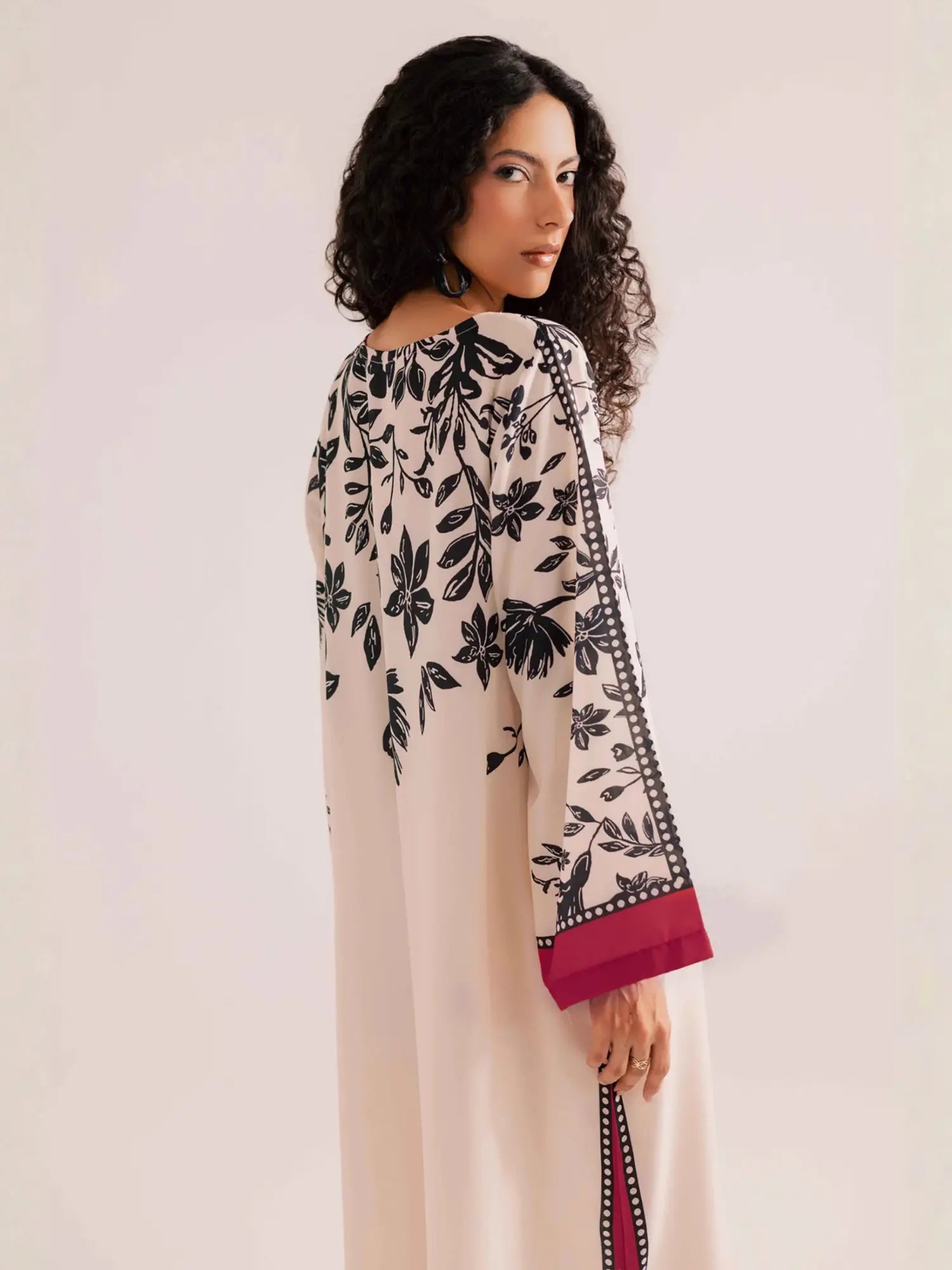 Ebony Lawn Kaftan