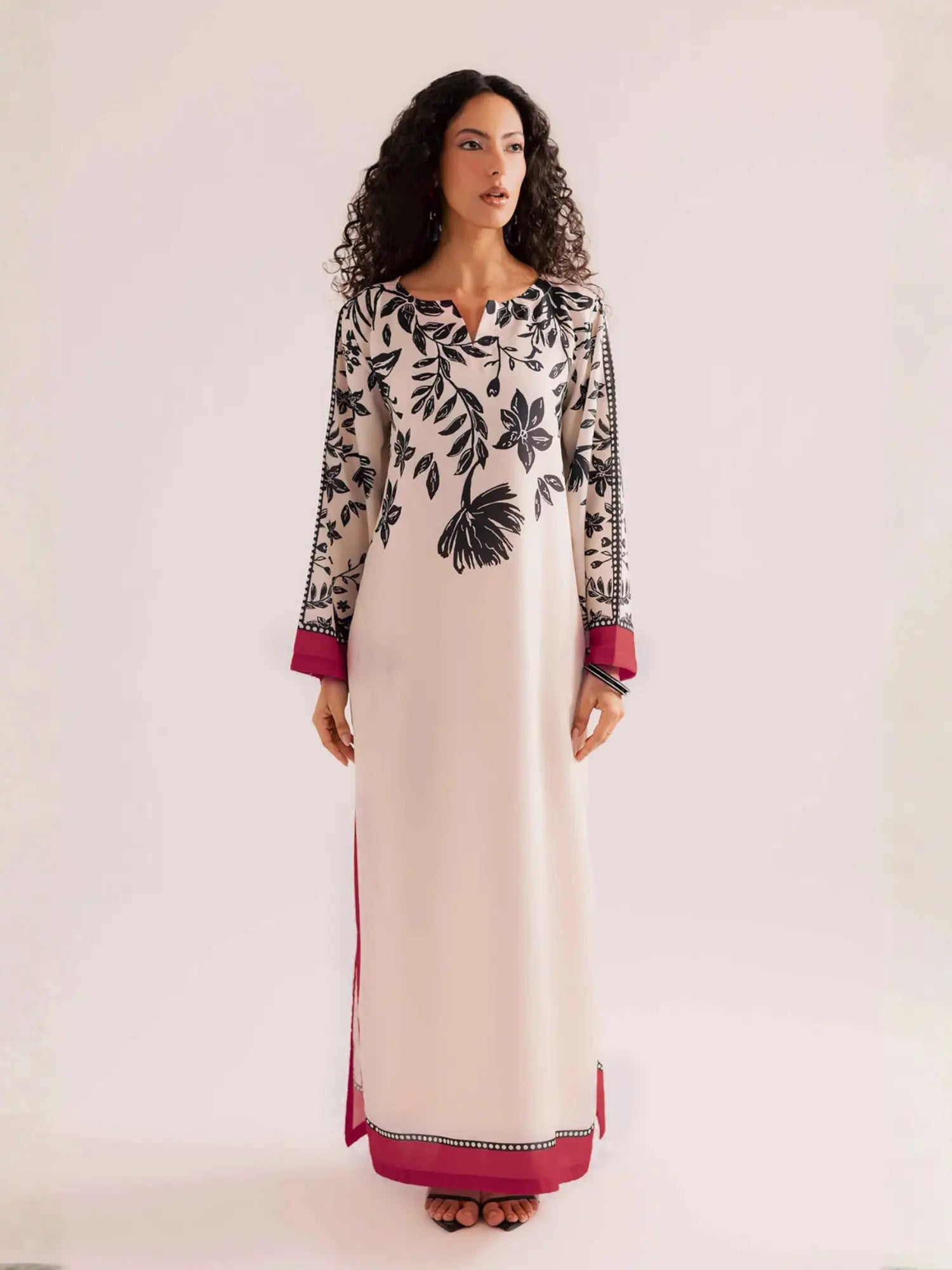 Ebony Lawn Kaftan