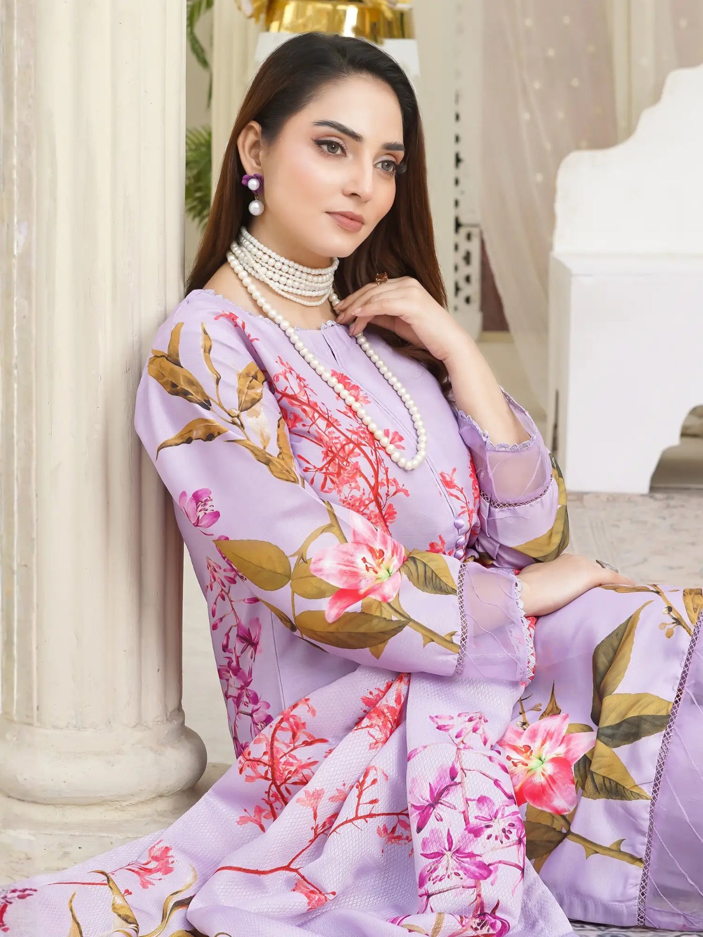 Nishat 3 Piece Stitched Suit