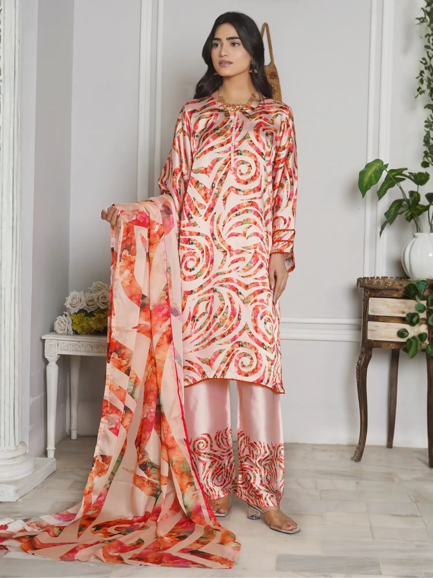 Naqshi 3Piece Stitched Dress