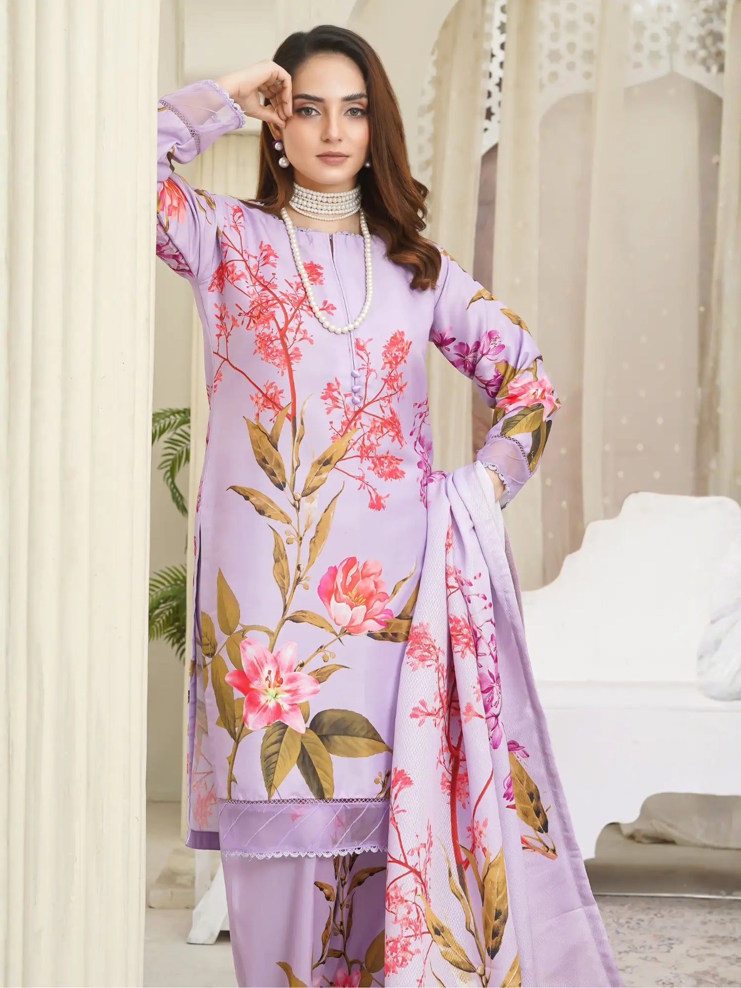 Nishat 3 Piece Stitched Suit