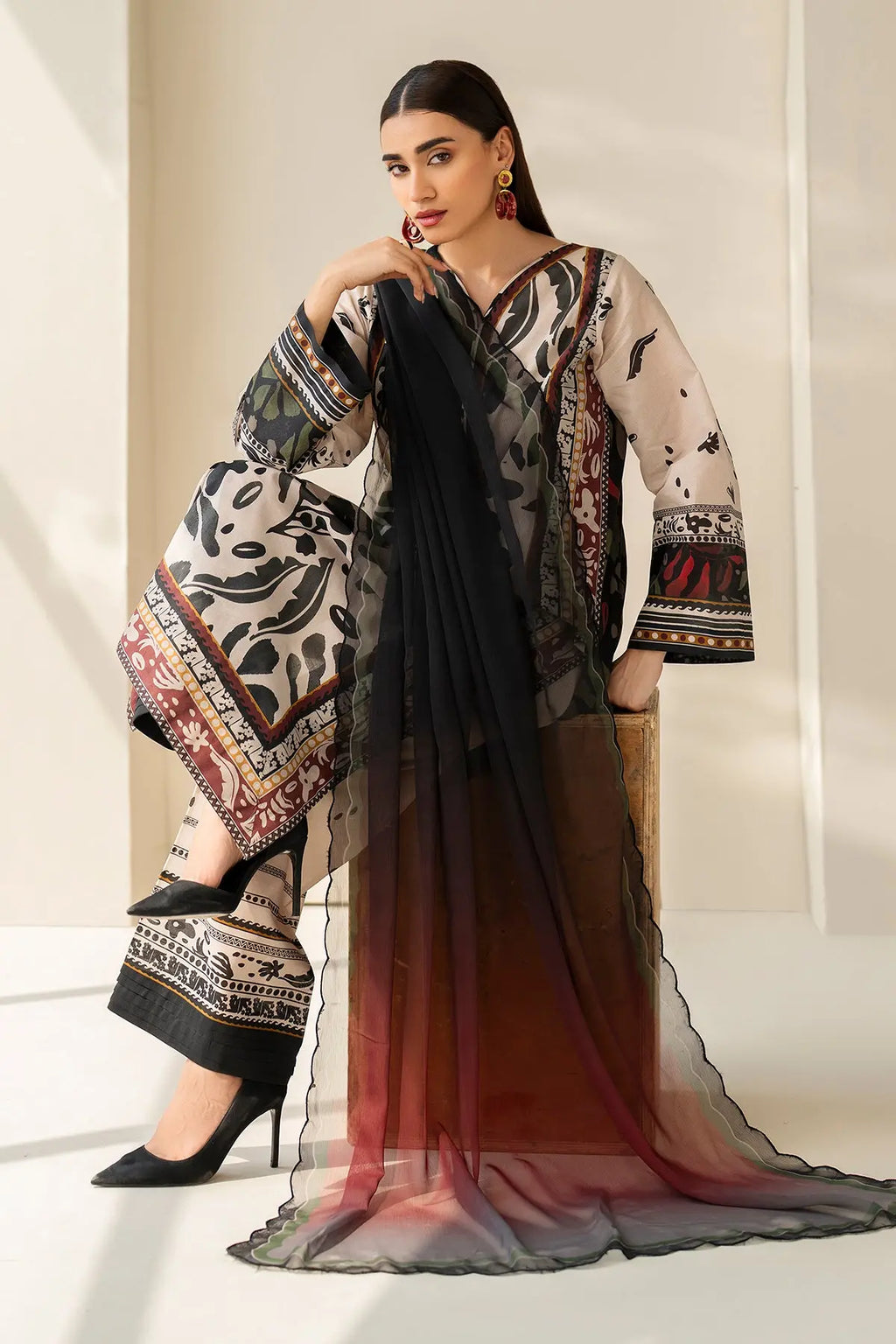 Vintage 2Piece Summer Kaftan