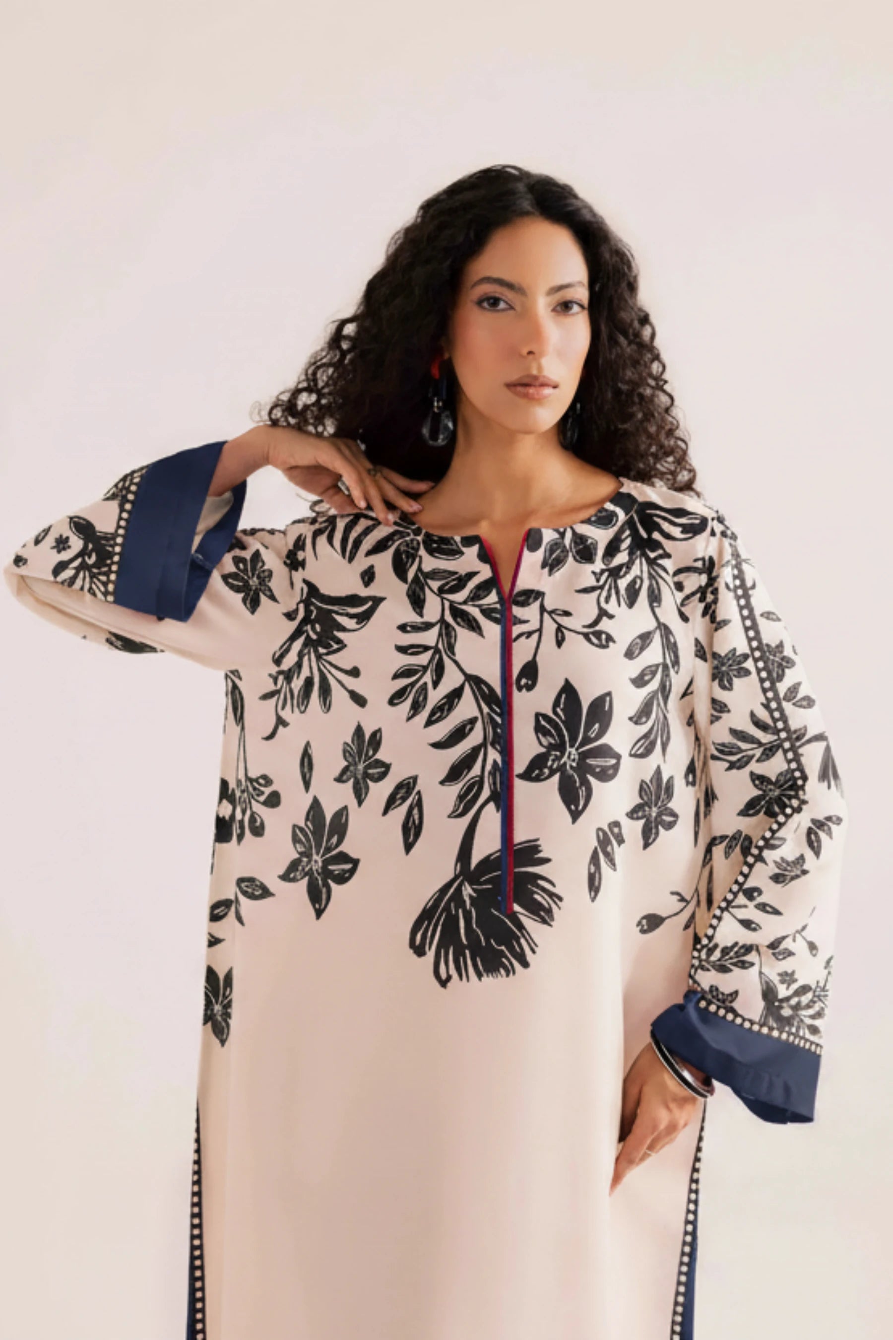 Zarposh Summer Blue Kaftan