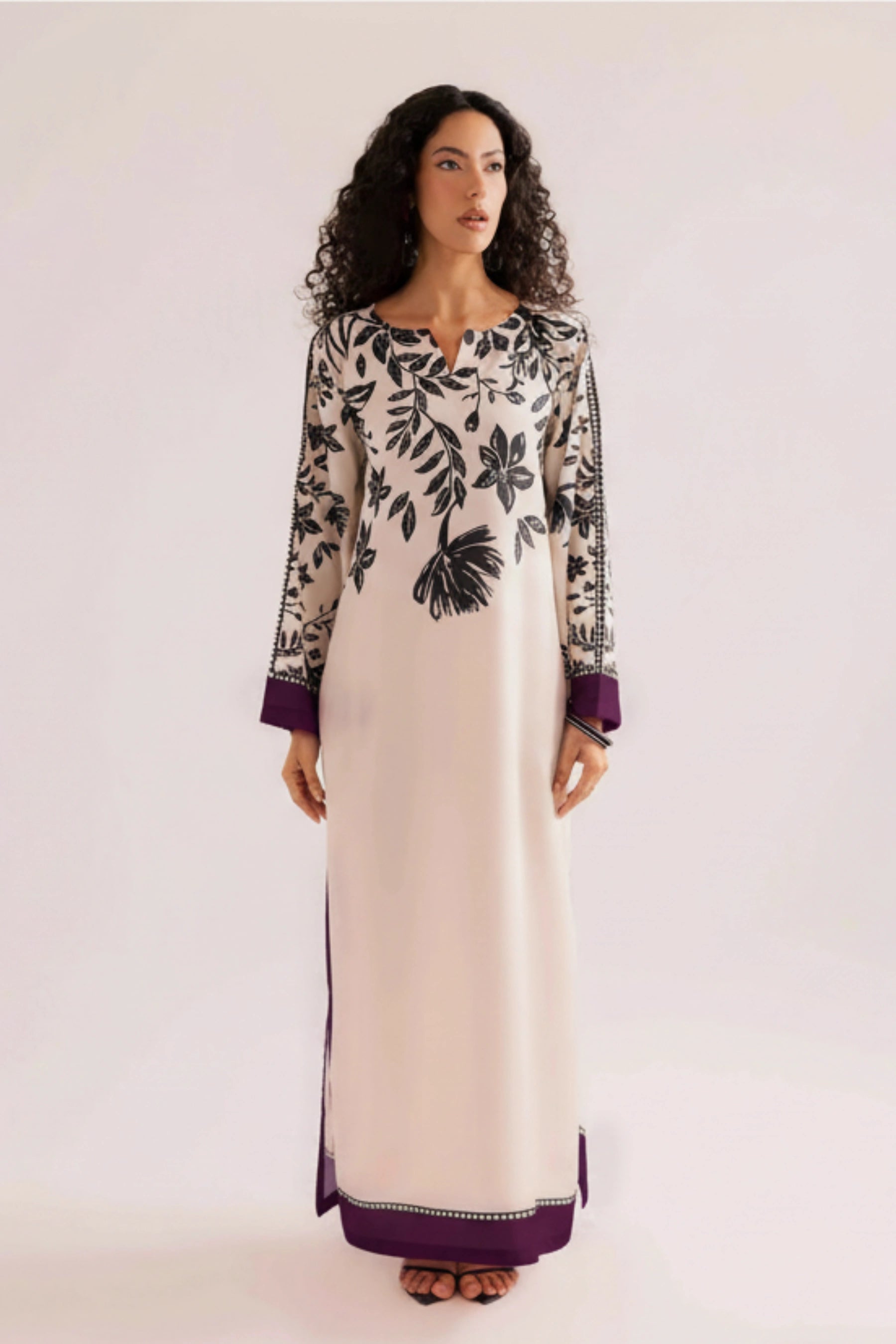 Zarposh Summer Purple Kaftan