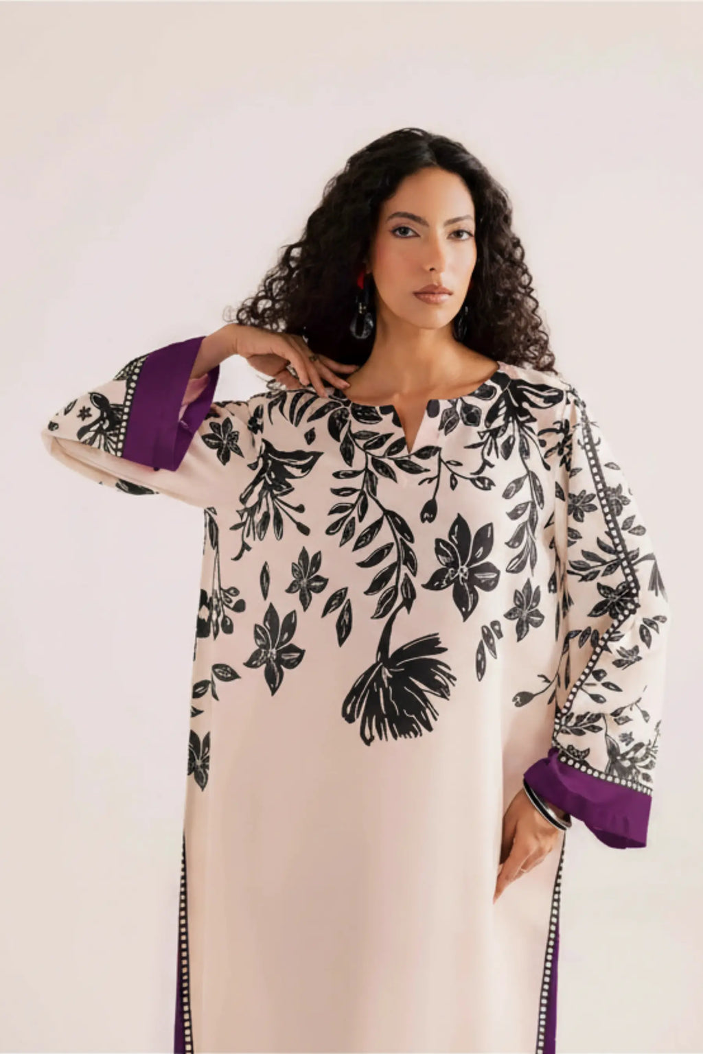 Zarposh Summer Purple Kaftan
